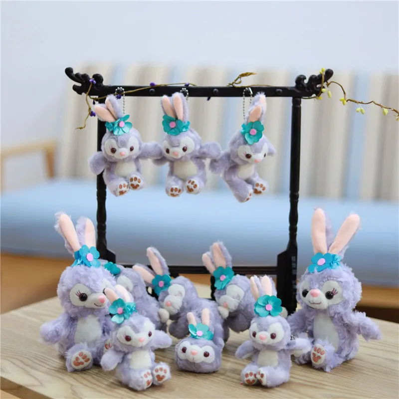 

Плюшевая подвеска «Звезда делью» Disney, брелок на рюкзаке, кукла кролика Стеллы, подарочные украшения, мини Лена Белль, креативный подарок