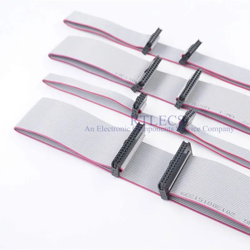100 шт. диагональ 2 0 дюйма зеркальный плоский ленточный кабель 40 Pin 80 150 200 250 300 400 мм
