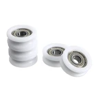 5 шт. u-образный шариковый подшипник, нейлоновый пластик, встроенный 608 направляющий шкив, направляющее колесо для аппаратных инструментов S8 * 30*10 мм