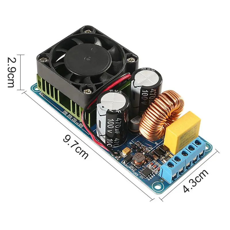 

Aokin 500W IRS2092S Amplifier Board 20Hz-20KHz Mono Channel Digital Amplifier Class D HIFI Power Amp Board Digital Amplifier