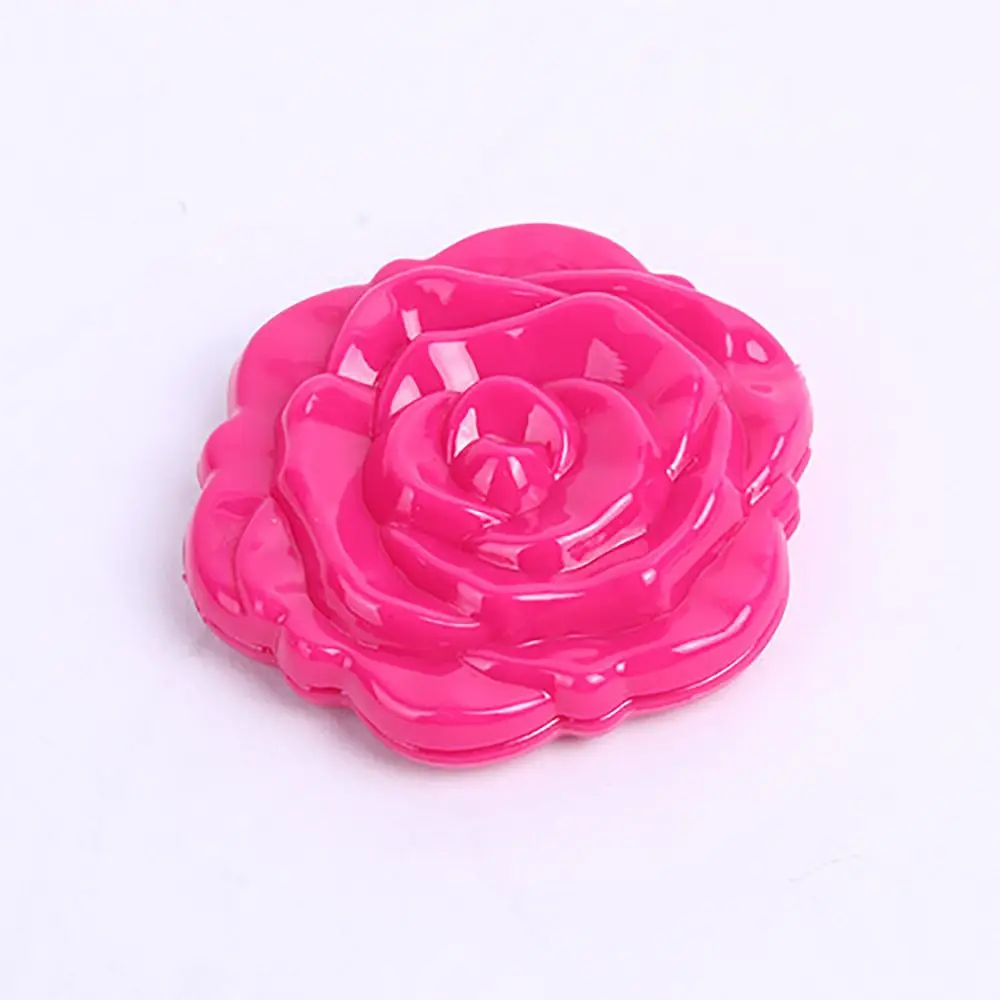 

Pocket Rose Flower Makeup Mirror Vintage Folding Round Girls Small Hand Compact Light Mirrors Women Makeup Cute Comestics Tool