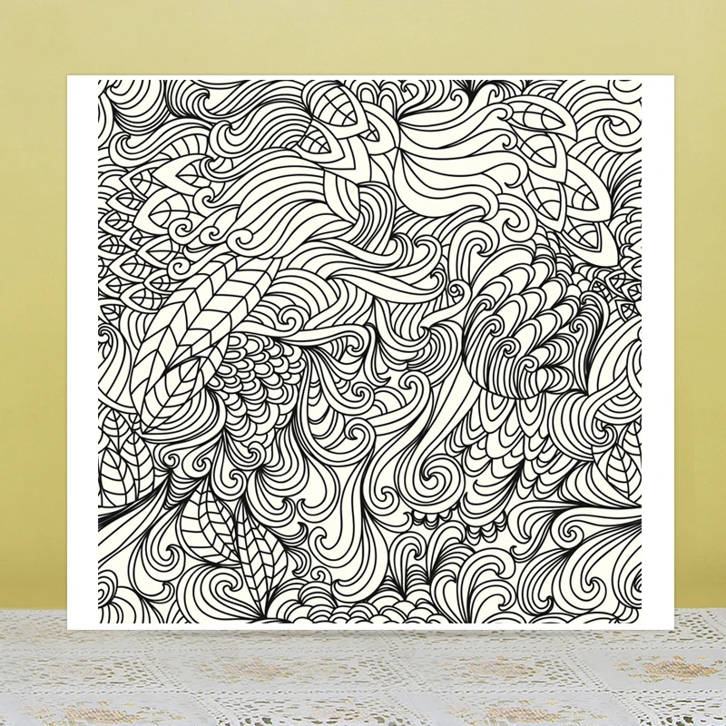 

ZhuoAng Blooming texture Clear Stamps / sealed DIY scrapbook / album decoration card / seamless seal