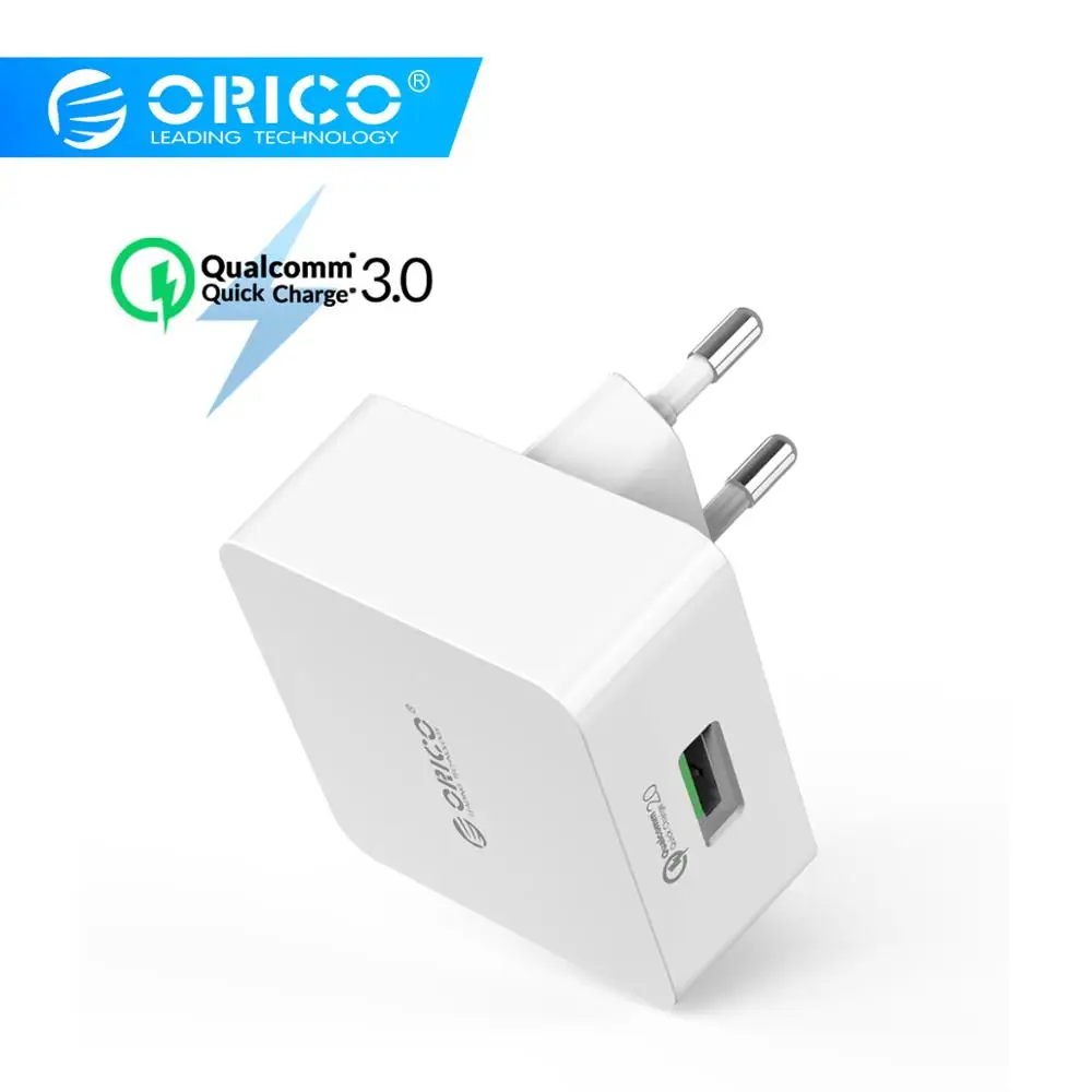 ORICO USB зарядное устройство мини Быстрая зарядка 2,0 5V2A 18 Вт Быстрое USB зарядное устройство для мобильного телефона планшета