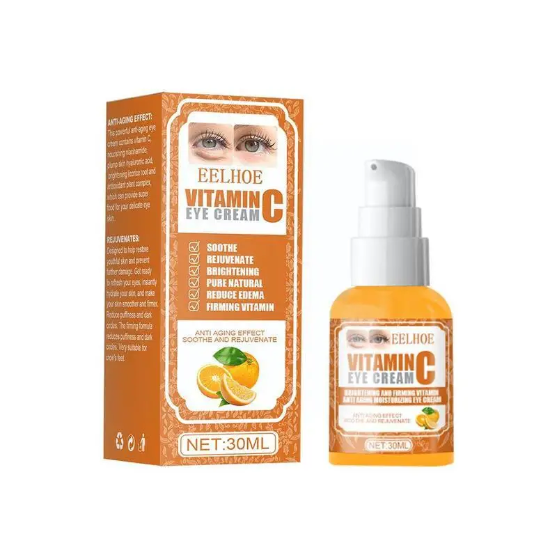 

Vitamin C Eye Cream Anti-Puffiness Anti-Wrinkle Anti-Aging Gel Circles Care Dark Moisturizing Remove Eye Nourishes Brighten T1J5