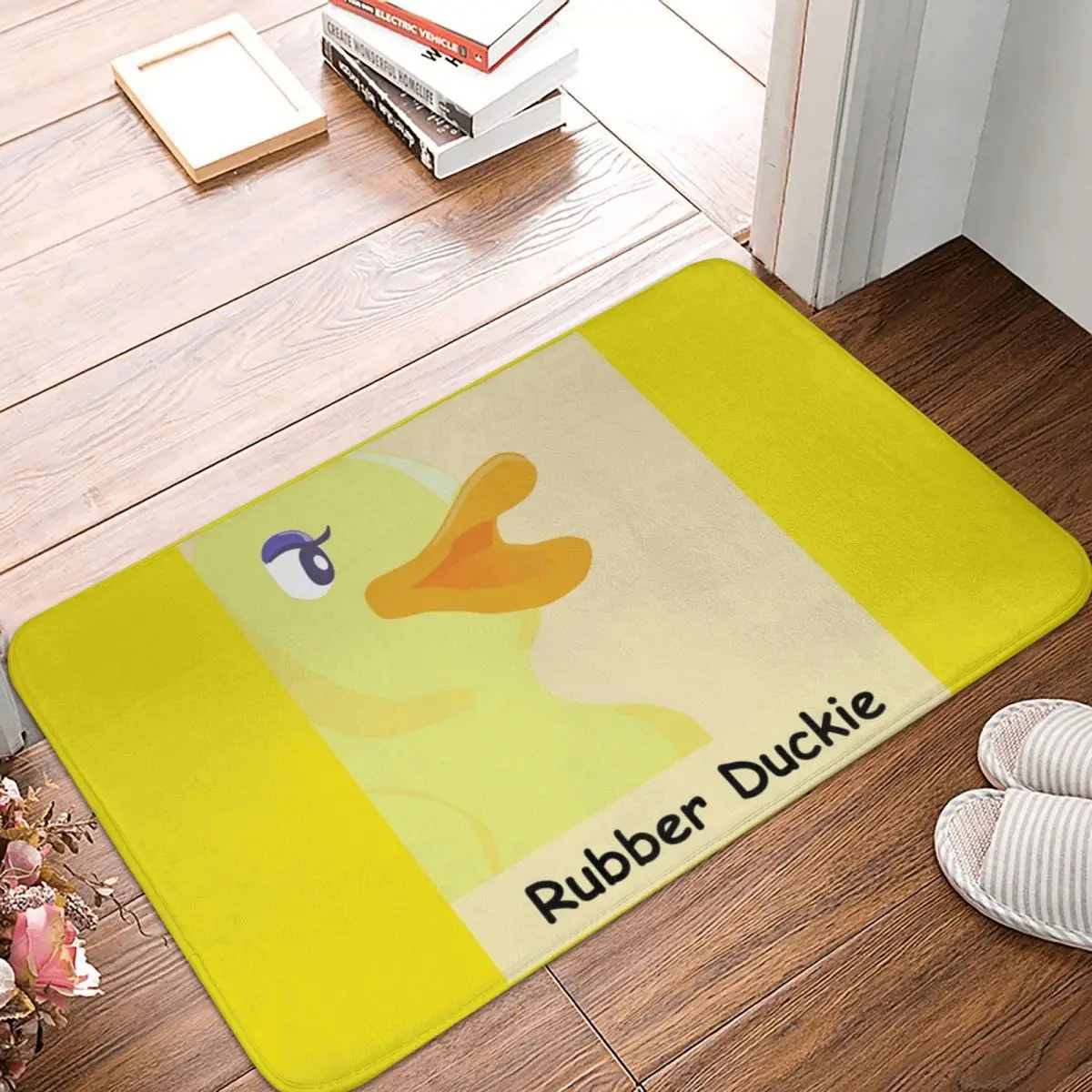 

Большой желтый резиновый коврик Duckie, коврик, коврик для ног, Нескользящая подушка из полиэстера, для коридора, кухни, спальни, балкона, туале...