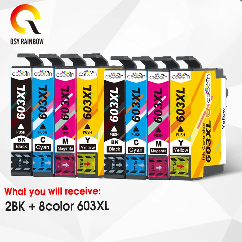 QSYRAINBOW для Epson T603XL T 603 Совместимость с бытовыми фотографиями | Компьютеры и офис