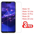 Защитное стекло для huawei mate 10 20 lite pro, 3 шт.
