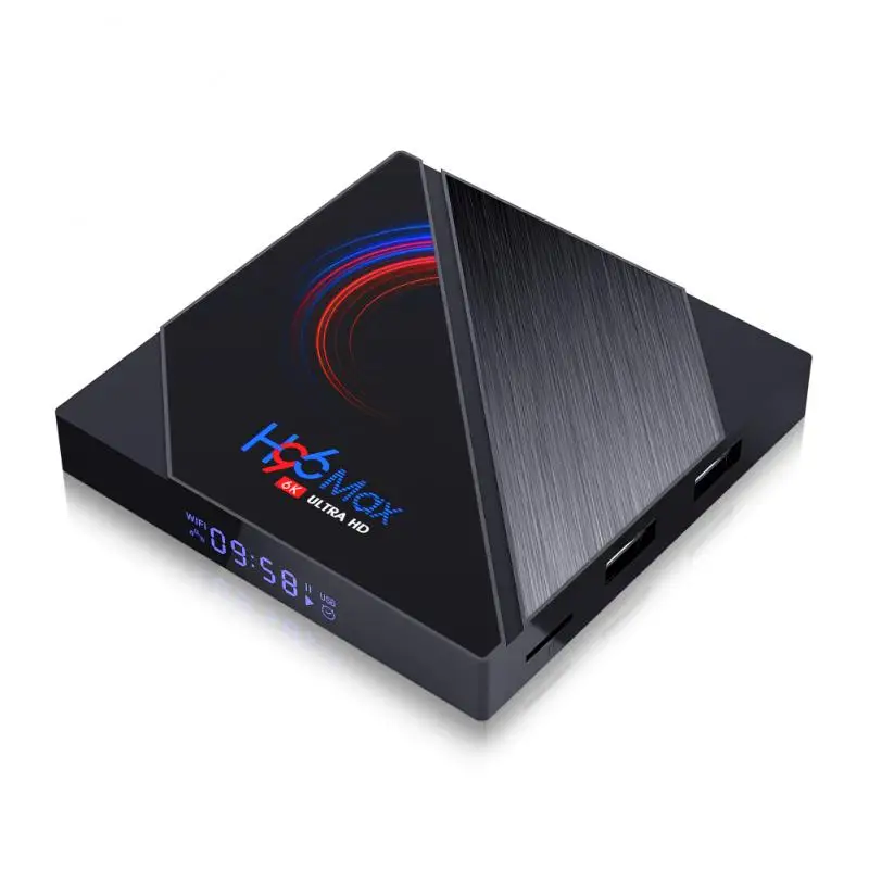 

H96 Max Quad Core H616 6K Smart TV Box Android 10.0 2G 16G Double WIFI Wireless TV Set-top Box With Digital Display