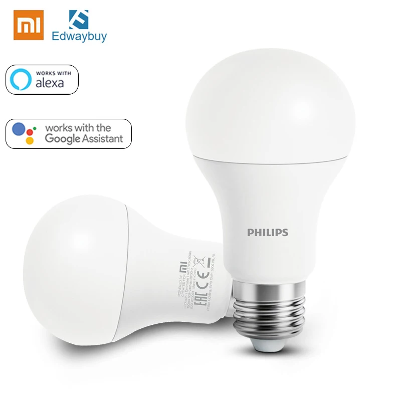 Xiaomi Mijia Philips умная Светодиодная лампа E27 теплый белый свет лампы Wi Fi Mi приложение
