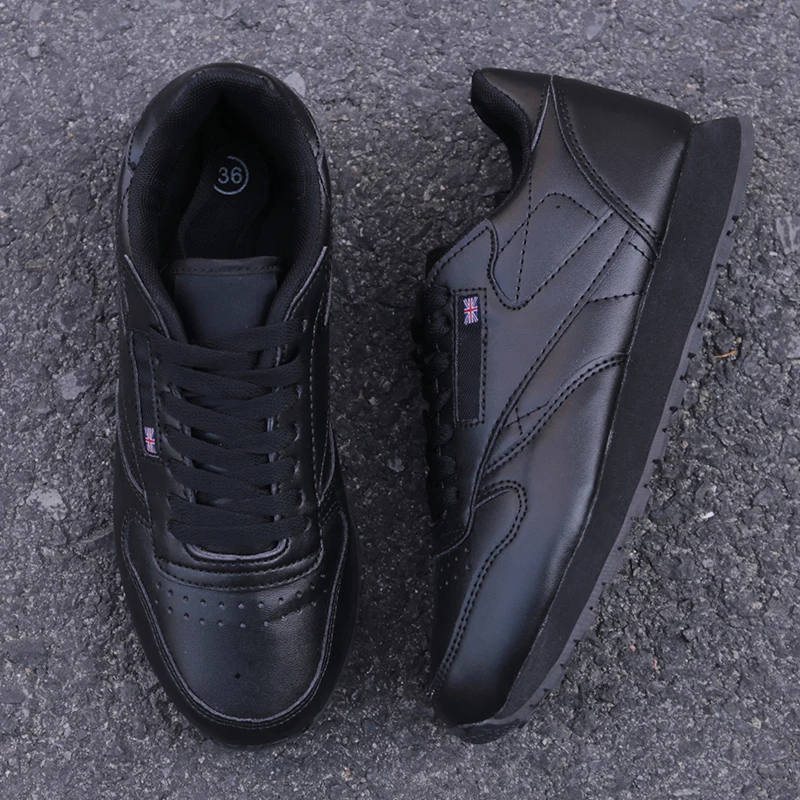 New Simple Brand Men Casual Shoes Lightweight Sneakers Male waterproof PU leather Fashion Zapatillas Footwear Big Szie 35-47