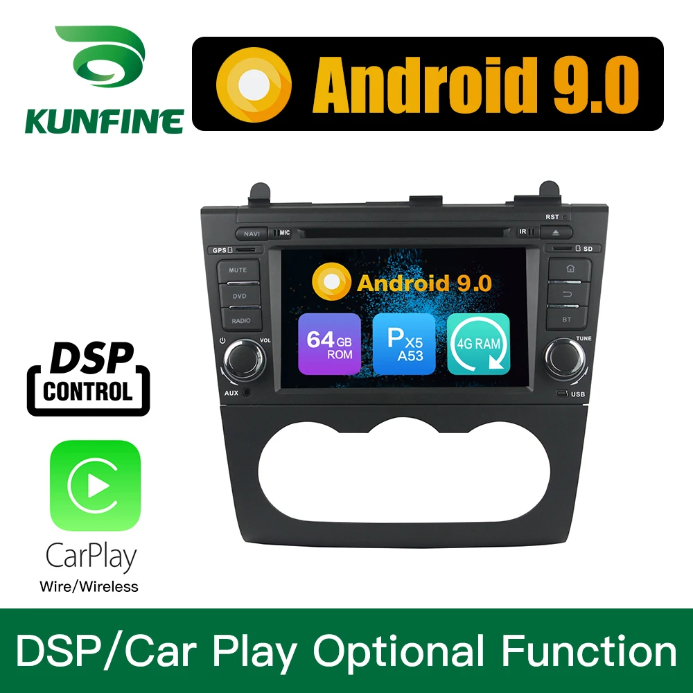 Android 9 0 Восьмиядерный 4 Гб ОЗУ 64 ПЗУ автомобильный DVD GPS мультимедийный плеер