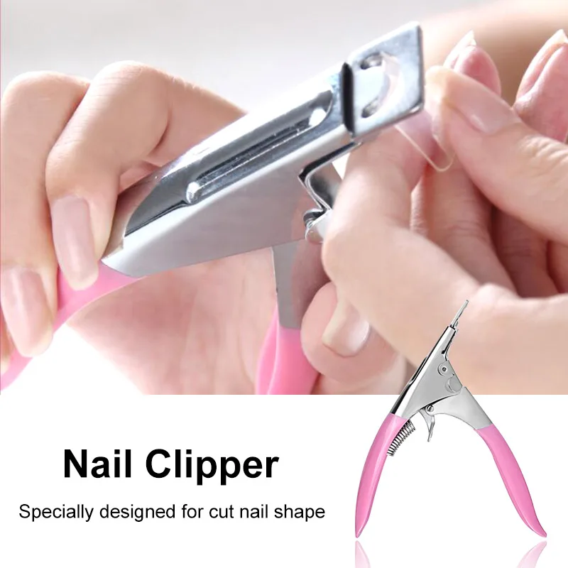 Clipper Cutter MIZHSE поли гель розовый белый металл с прозрачными кристаллами УФ светодиодный гель лак Декоративный Лак для ногтей набор быстрое строительство для наращивания ногтей полигель - Цвет: Clipper Cutter