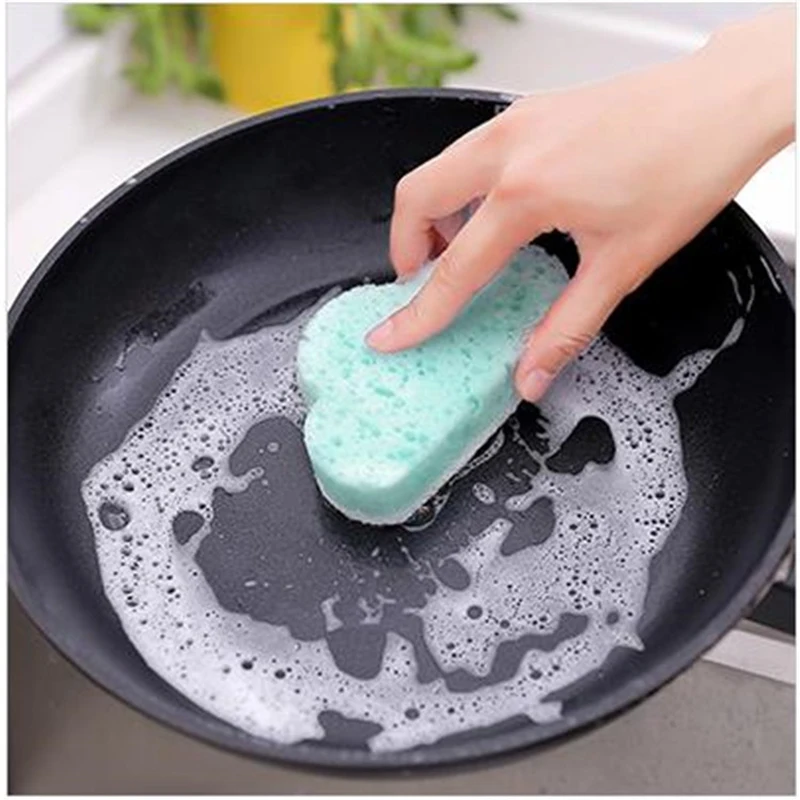 Двухсторонняя губка для кухни в форме облака|Чистящие щетки| |
