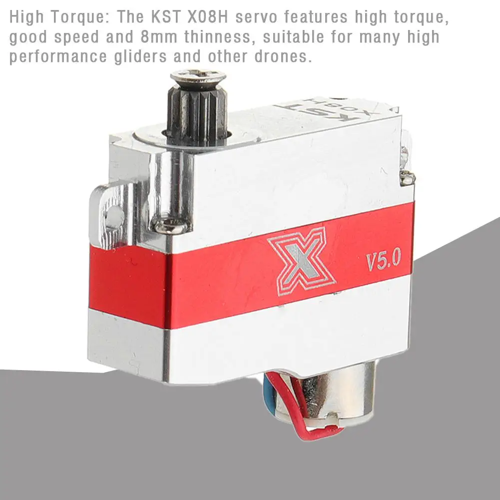 KST X08H V5.0 сервопривод цифровой Бессердечный Серводвигатель металлический рулевой
