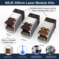 neje a40640 laser module kit 450nm double beam laser head for laser engraver wood cutting tool set smart blue light ttl module
