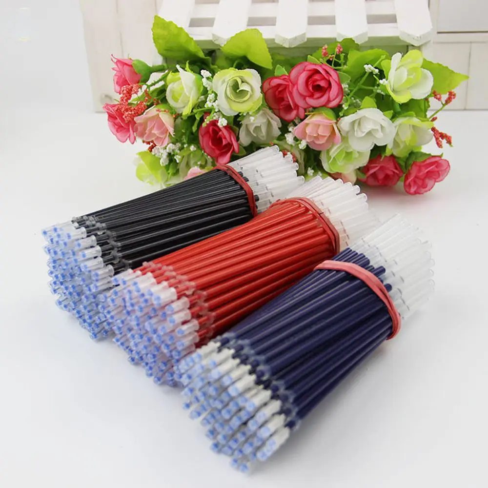

1pcs 0.5mm Ball Pen Refills Gel Black Ink Refill Writing Pens 2 Colors Blue Black Ball Pen Ink Office School Writing Stationery