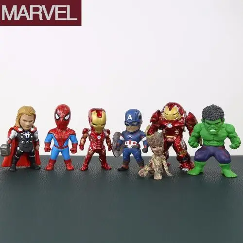 

Disney Marvel Hulk Captain America Car Interior Avengers Iron Man Car Decoration Cartoon Toy Decorations