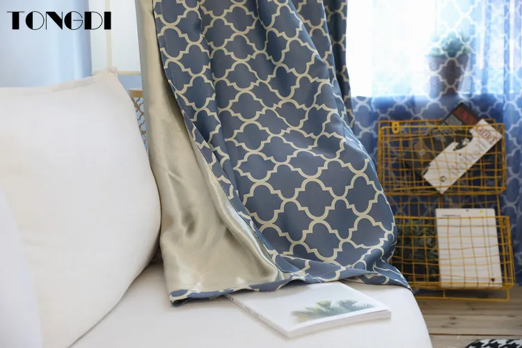 Затемняющая занавеска TONGDI элегантная Современная с геометрическим рисунком