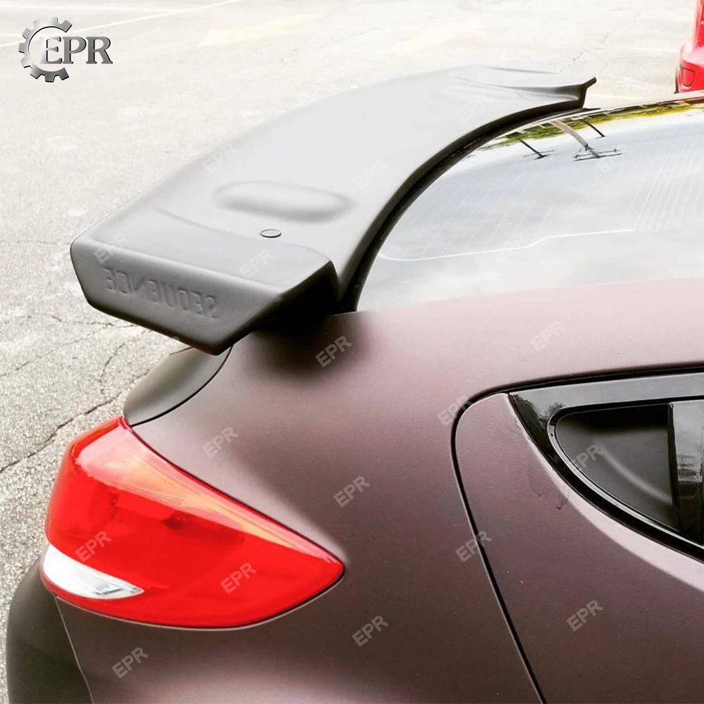 

FRP Roof Wing Lip For Hyundai Veloster Glass Fiber Sequence Style Rear Spoiler (Turbo) Tuning Trim Accessories For Veloster