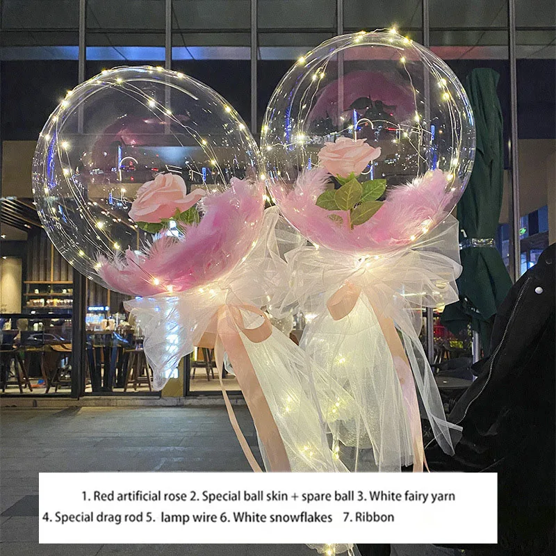 2 шт./компл. пластиковая подставка для шаров светодиодные шары декоративная