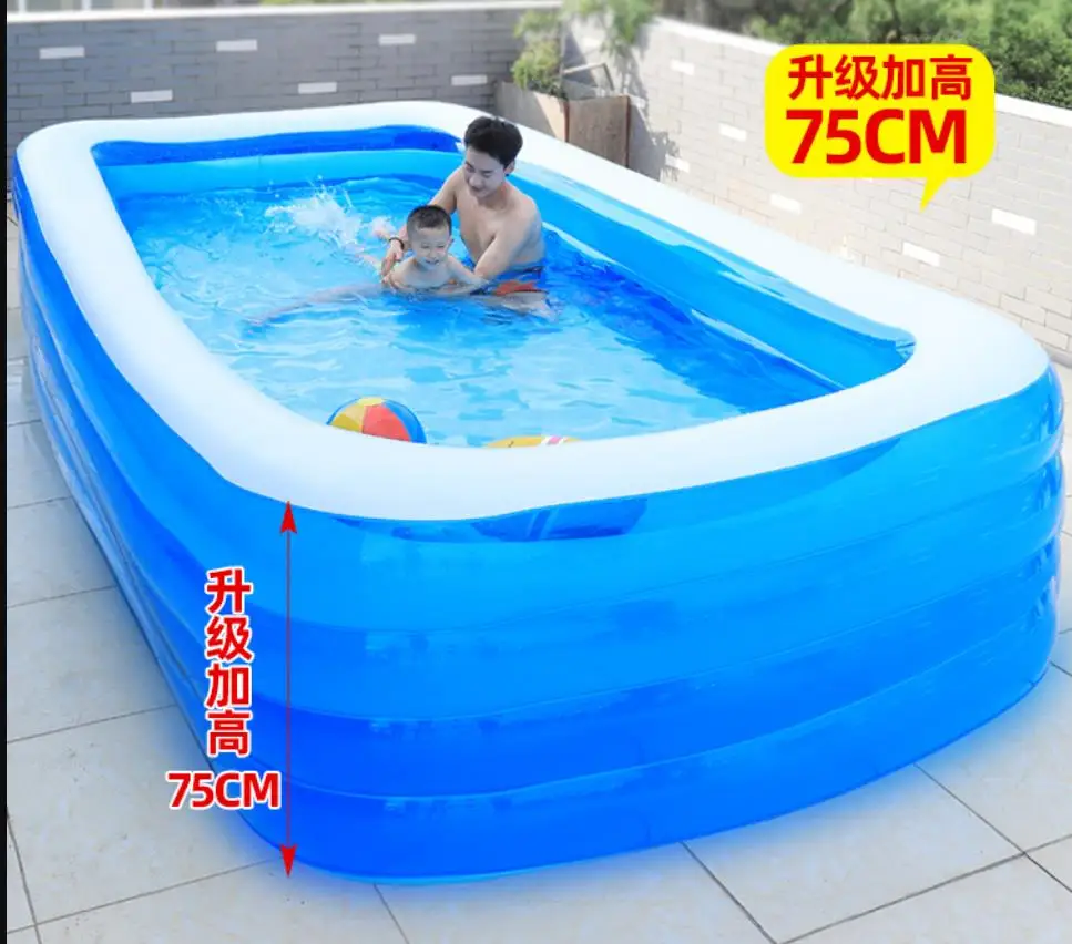 Outdoor portable inflatable children's pool, summer play pool,family pond.