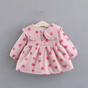 Платье для малышей, сезон осень-зима комплект детской одежды с длинными рукавами для младенцев, платье принцессы для девочек, предназначенн...