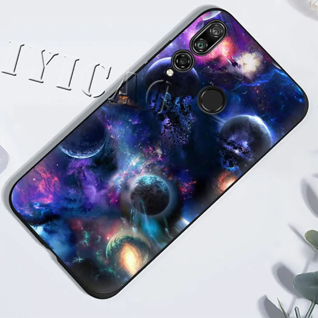 Moon Stars Planet Back Soft Case for Honor 6A 7A Pro 7C 5.99in 7X 8 Lite 8X 8c 9 10 9X Note 20 View | Мобильные телефоны и