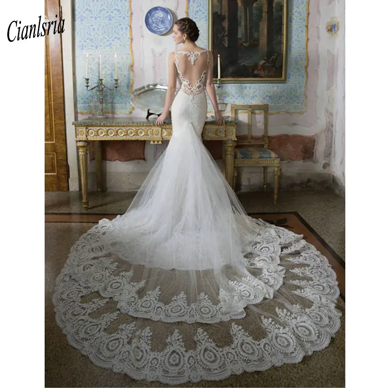 

Роскошное прозрачное свадебное платье в стиле кантри с v-образным вырезом сзади, кружевное свадебное платье без рукавов с иллюзией