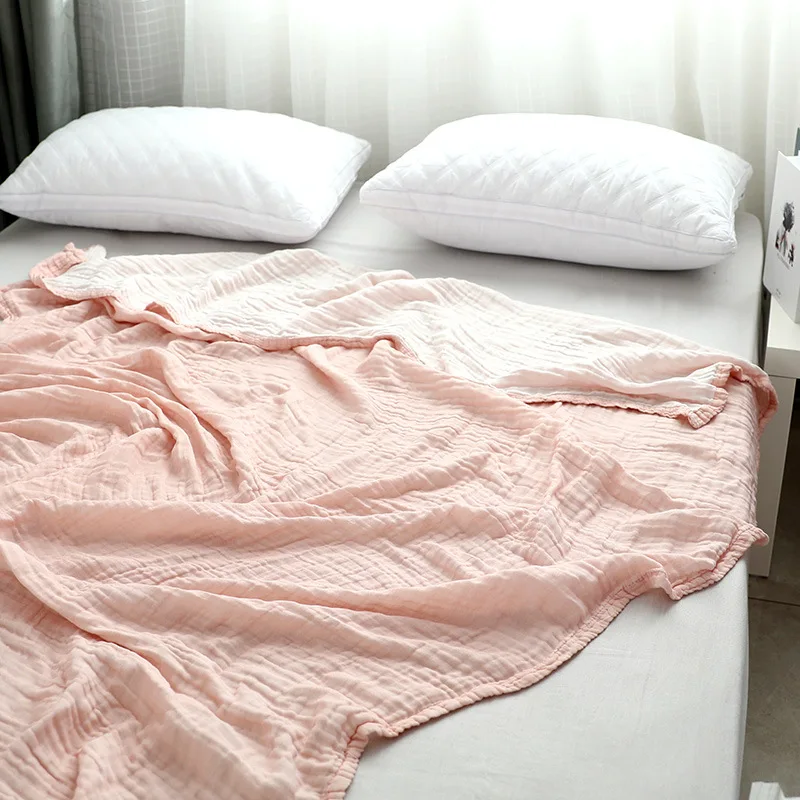 3 слойное хлопковое Марлевое полотенце муслиновое одеяло для кровати мягкое