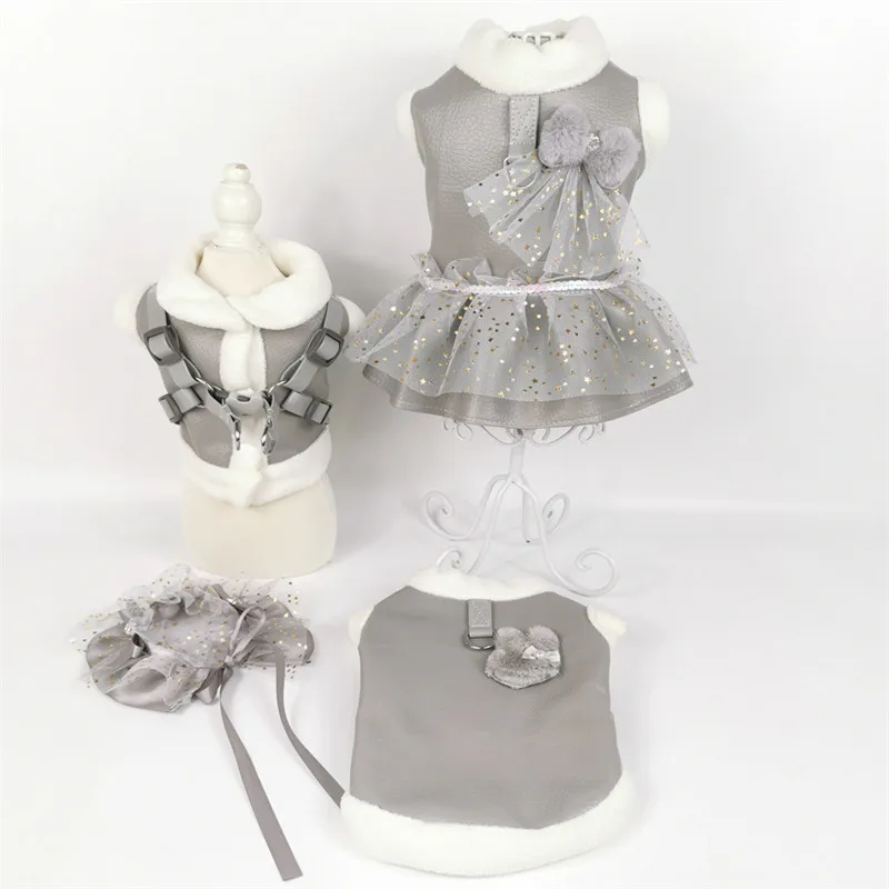 Поводок для собак поводок прогулок домашних животных джинсовый нагрудник жилет