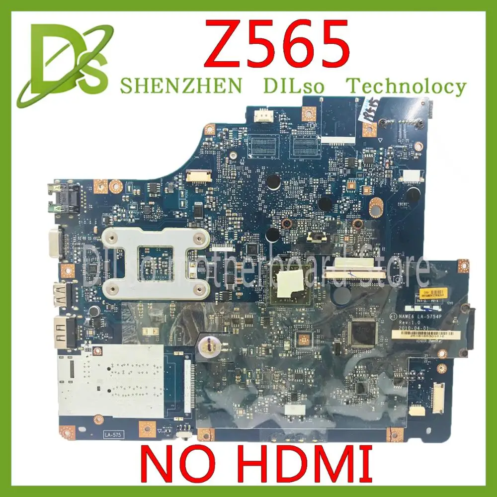 KEFU LA-5754P материнская плата для lenovo G565 Z565 материнская плата для ноутбука Z565 материнская плата для тестирования