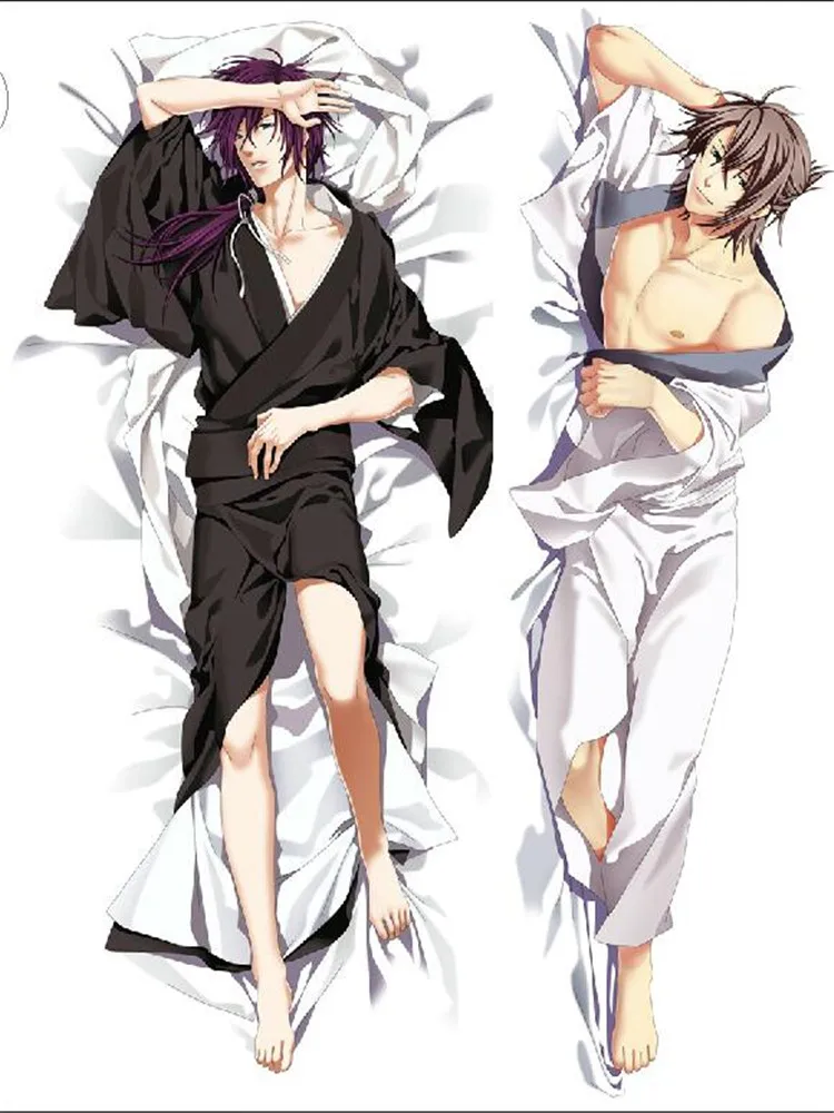 Аниме Hakuouki Dakimakura красивый мальчик Saito Hajime Otaku обнимающая Подушка Наволочка