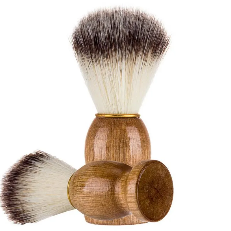 1PC Wood Handle Soft Hair Men's Shaving Brush Barber Salon Men Facial Beard Cleaning Appliance Shave Tool Razor Brush 30#
