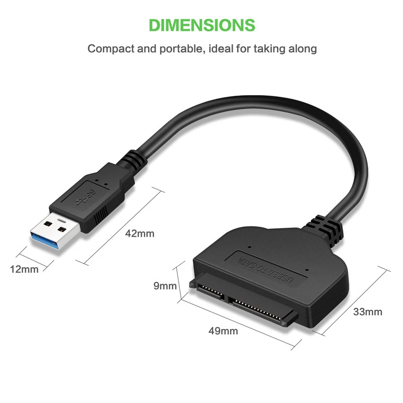 Новый кабель SataIII 3 0 для передачи данных USB 2 5 к SATA жесткого диска 25 дюйма