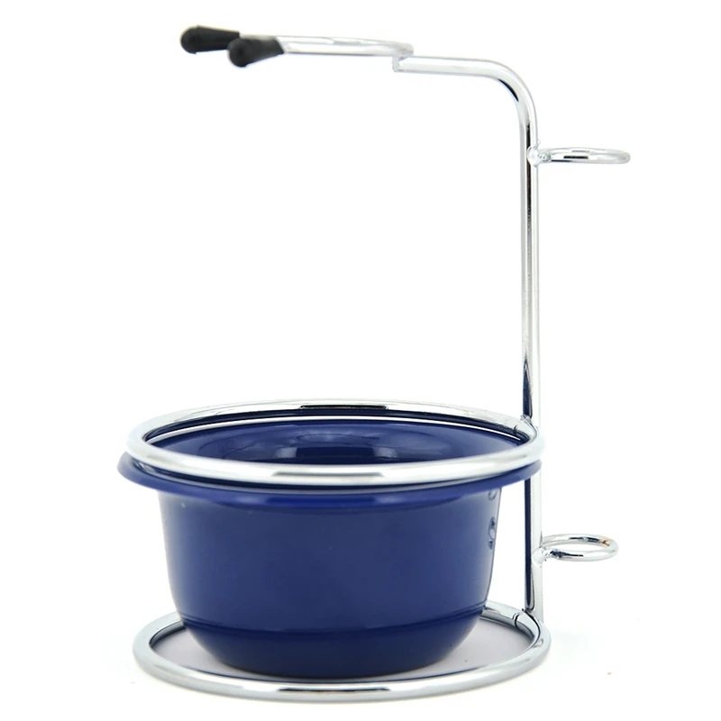 

1 Set Men Razor Holder Stainless Steel with Holder Razor Beard Comb Bowl