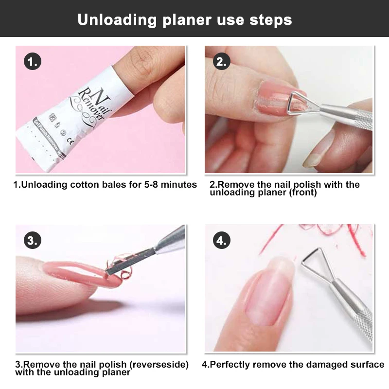 

SUPWEE Nail Polish Remover Tool Cuticle Pusher Stainless Steel Triangle Stick Rod Pusher Cleaner Manicure Nail Art Accessories