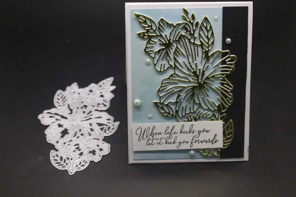 Скрапбукинг цветок умственная высечка Рождество Новое поступление 2019 Glita Creatif