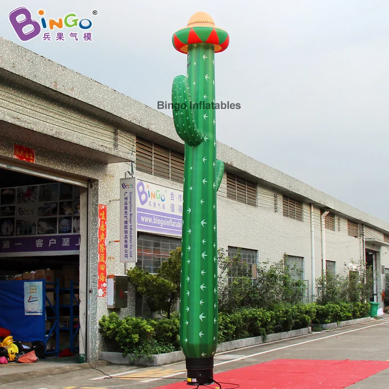 Надувной кактус 20 футов 6 м танцевальный флаг воздушное небо танцевальная трубка