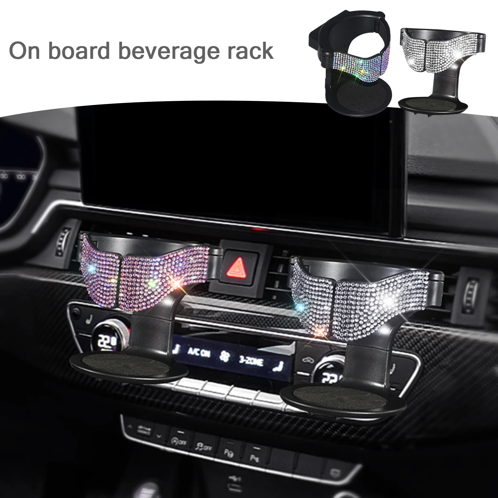 

Универсальный многофункциональный автомобильный подстаканник с бриллиантами и кристаллами, автомобильный зажим на вентиляционное отверс...