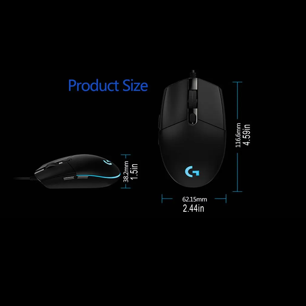 

Professional Essential Wired Gaming Mouse Mice Optical Sensor Independently Buttons Computer Silent Mause For Laptop PC Gamer