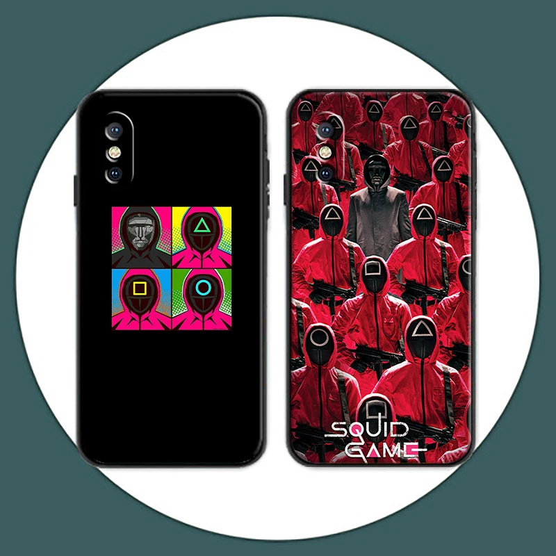 

Squid Game Phone Case For Xiaomi Redmi Note 10 9 Pro Max 10 10T 5G 10S 9S 9T 9 9C 9A 9AT 9i Coque Carcasa Cases Jiang Xiao 067