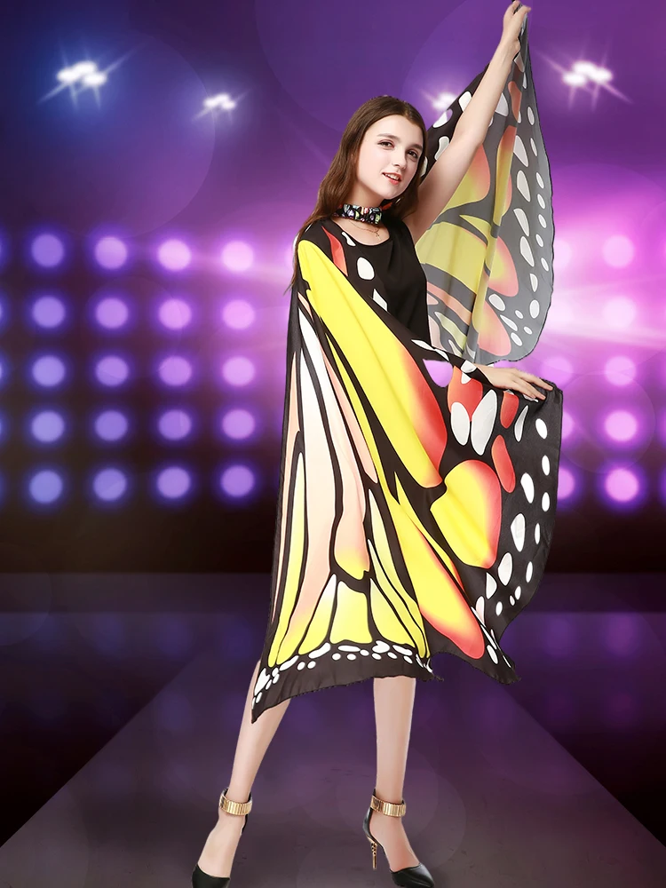 Маска на Хэллоуин Бабочка крыло искусственная кожа для взрослых женщин девочек