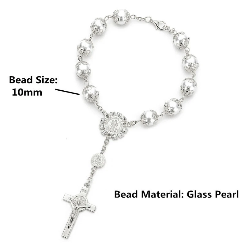 Крест из бисера крест Розария святое сердце Марии гвадалапа милость Иисус иконы