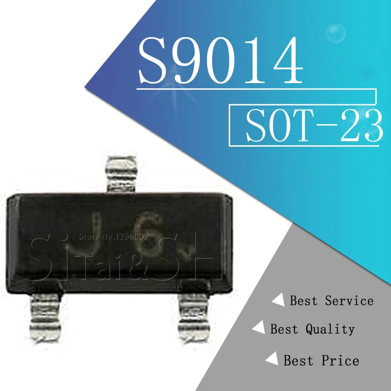 100 шт. S9014 SOT23 9014 SOT SMD J6 SOT-23 Новый транзистор | Электронные компоненты и