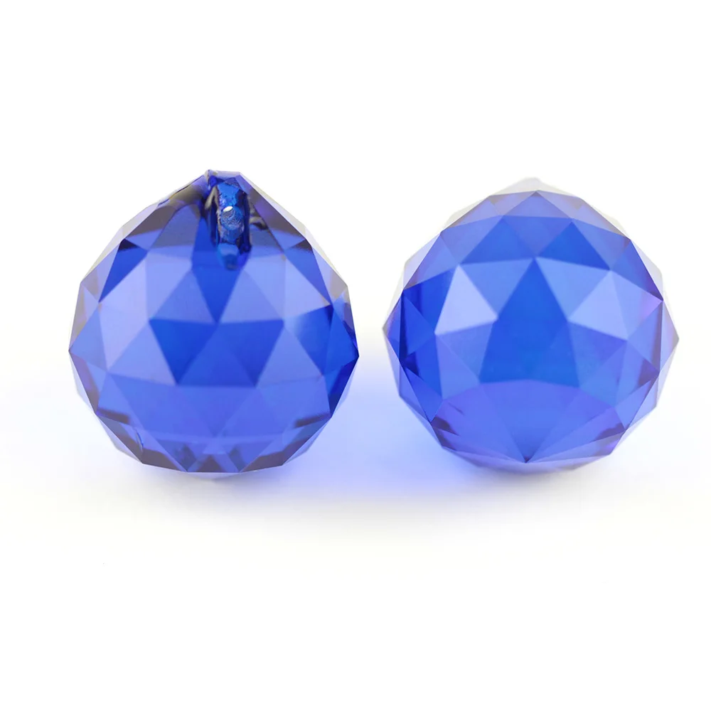 

1pcs/lot 40mm Sapphire Crystal Chandelier Parts Ball For Wedding Centrepiece Decoration