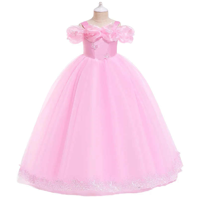 

Princess Flower Girl Dress Summer Tutu Wedding Birthday Party Dresses for Girls Children's Costume Teenager Prom Designs