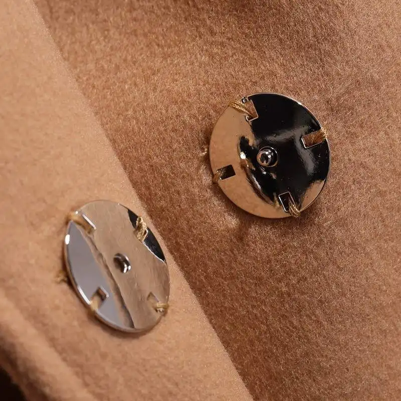 

Woman Short Woolen Coat Belt Jacket