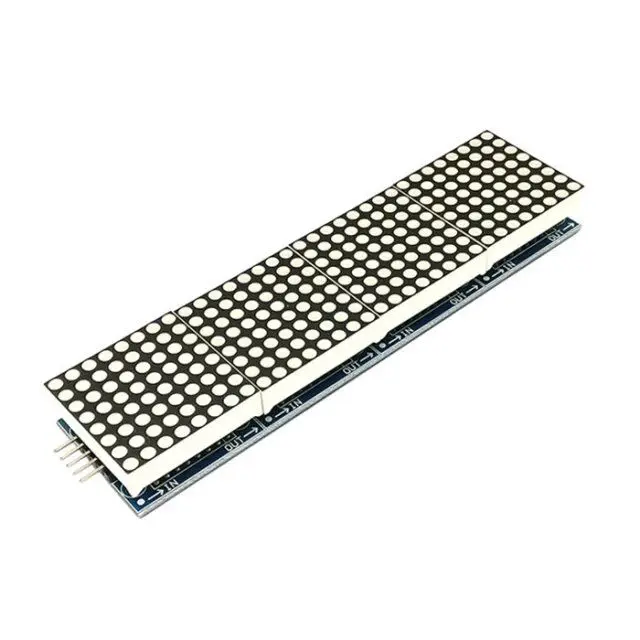 10 шт. MAX7219 4-в-1 дисплей матричный микроконтроллер модуль с 5P линии 4 в 1 матричный 8*8 красный/зеленый/синий напряжение 5 В