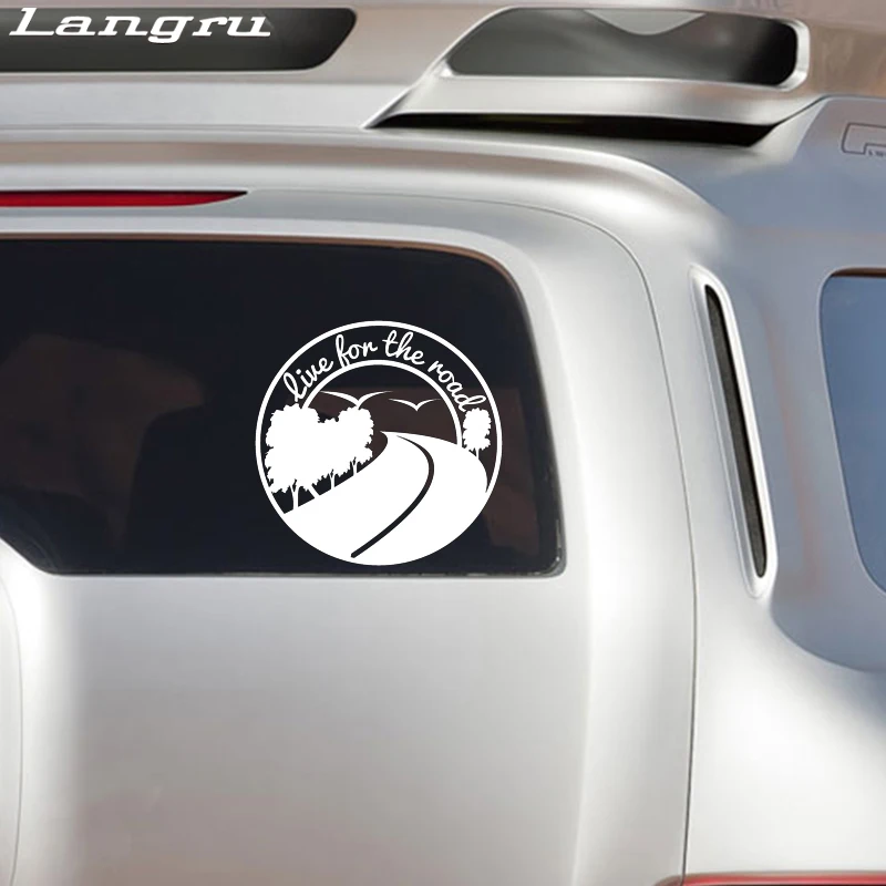 Langru Live For The Road путешествия Приключения ноутбук автомобиль винил наклейки на Jdm |