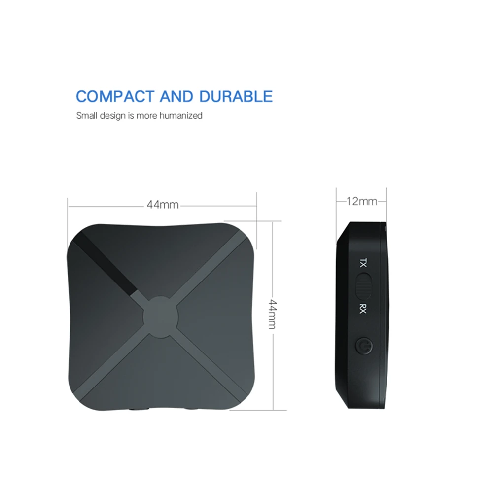 

BT 5.0 Wireless Audio Aux Transmitter & Receiver 2 IN 1 Adapter 3.5mm
